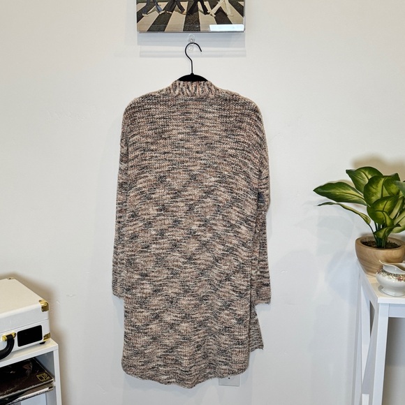 Anthropologie Pilcro Padma Space Dye Neutral Motif Longline Cardigan Sweater - Picture 5 of 7